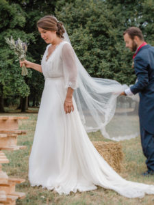 Robe de mariage fluide